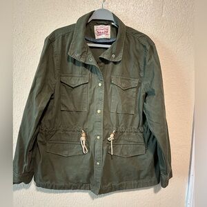 Levi's Army‎ Military Field Jacket Size XL Snap Buttons
